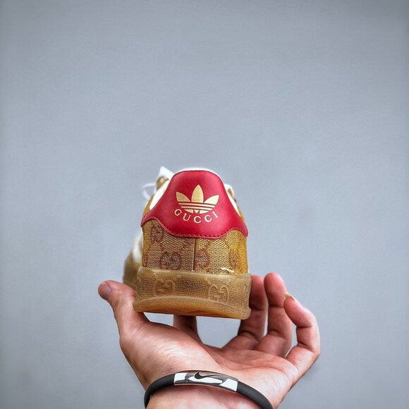 Adidas x Gucci Gazelle Sneaker Tan Monogram Wom - Picture 10 of 10